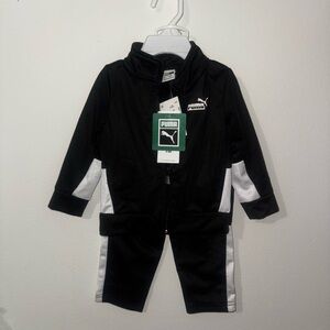 Puma Black and White Tracksuit for Kids